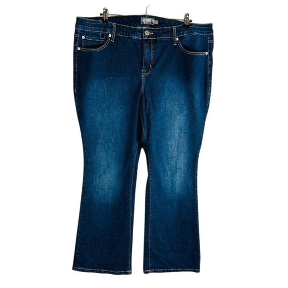 Torrid Womans Sz 20S Short Plus Slim Boot Stretch Jeans Blue Denim Pockets - Picture 1 of 8